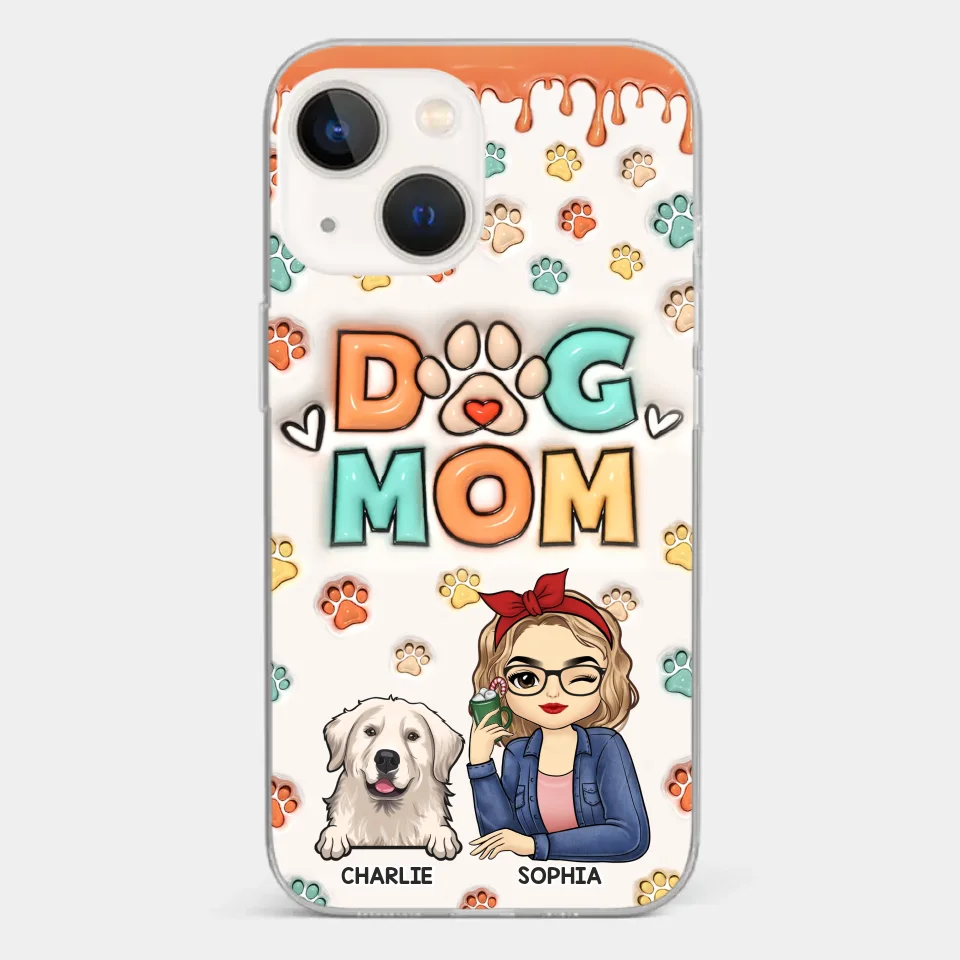 The Road To My Heart Is Filled With Paw Prints - Dog & Cat Personalized Custom 3D Inflated Effect Printed Clear Phone Case - Gift For Pet Owners, Pet Lovers - Image 14