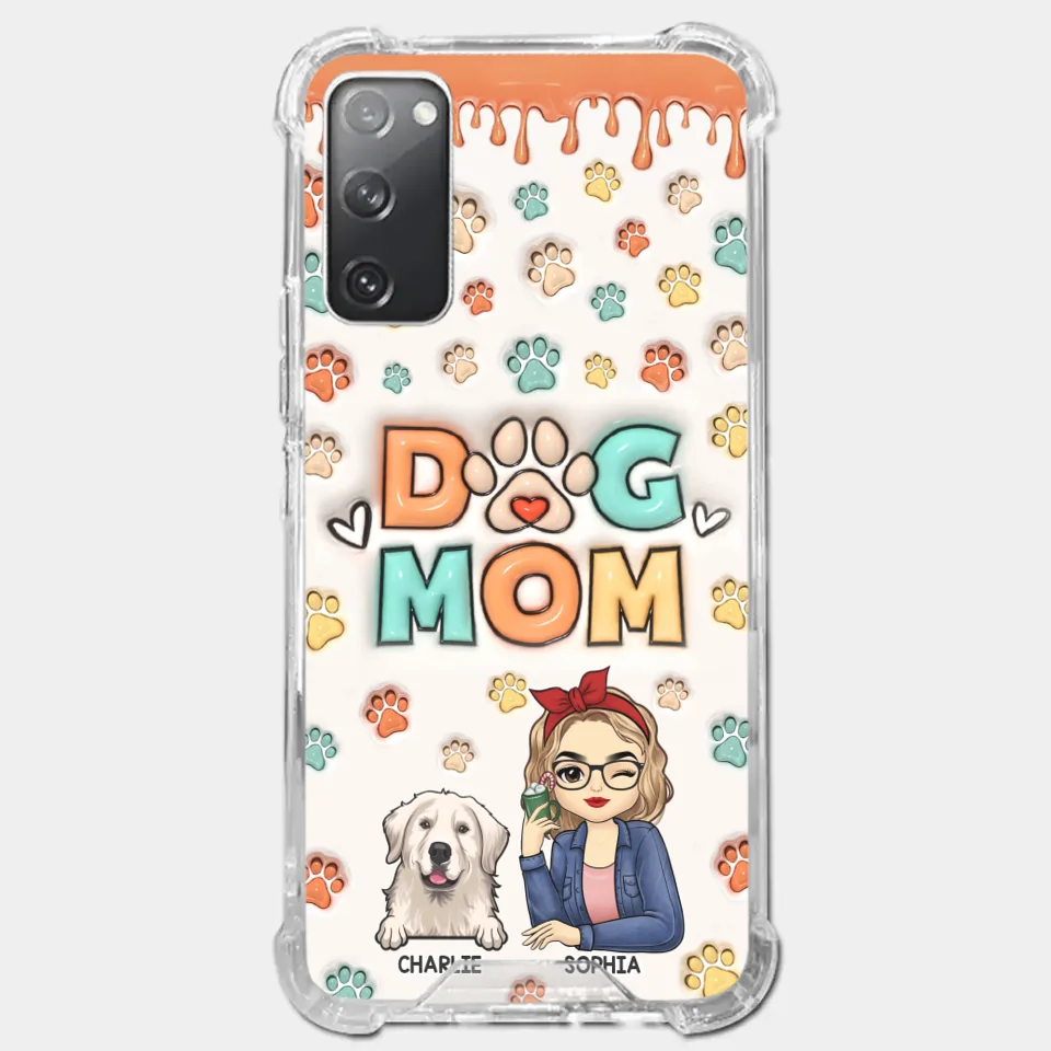 The Road To My Heart Is Filled With Paw Prints - Dog & Cat Personalized Custom 3D Inflated Effect Printed Clear Phone Case - Gift For Pet Owners, Pet Lovers - Image 37
