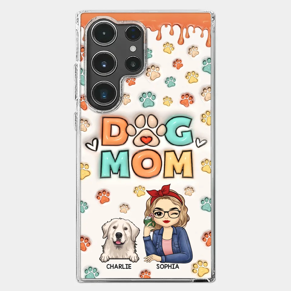 The Road To My Heart Is Filled With Paw Prints - Dog & Cat Personalized Custom 3D Inflated Effect Printed Clear Phone Case - Gift For Pet Owners, Pet Lovers - Image 41