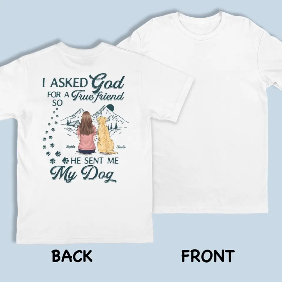 The Road To My Heart Is Marked With Paw Prints - Dog & Cat Personalized Custom Back Printed Unisex T-shirt, Hoodie, Sweatshirt - Gift For Pet Owners, Pet Lovers - Image 3