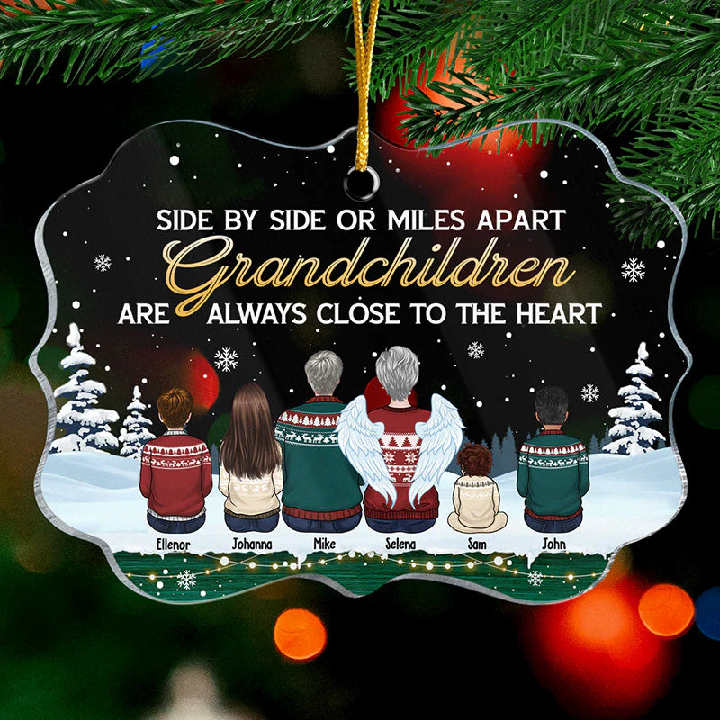 There Is No Greater Gift Than Grandchildren - Family Personalized Custom Ornament - Acrylic Benelux Shaped - Christmas Gift For Family Members - Image 2