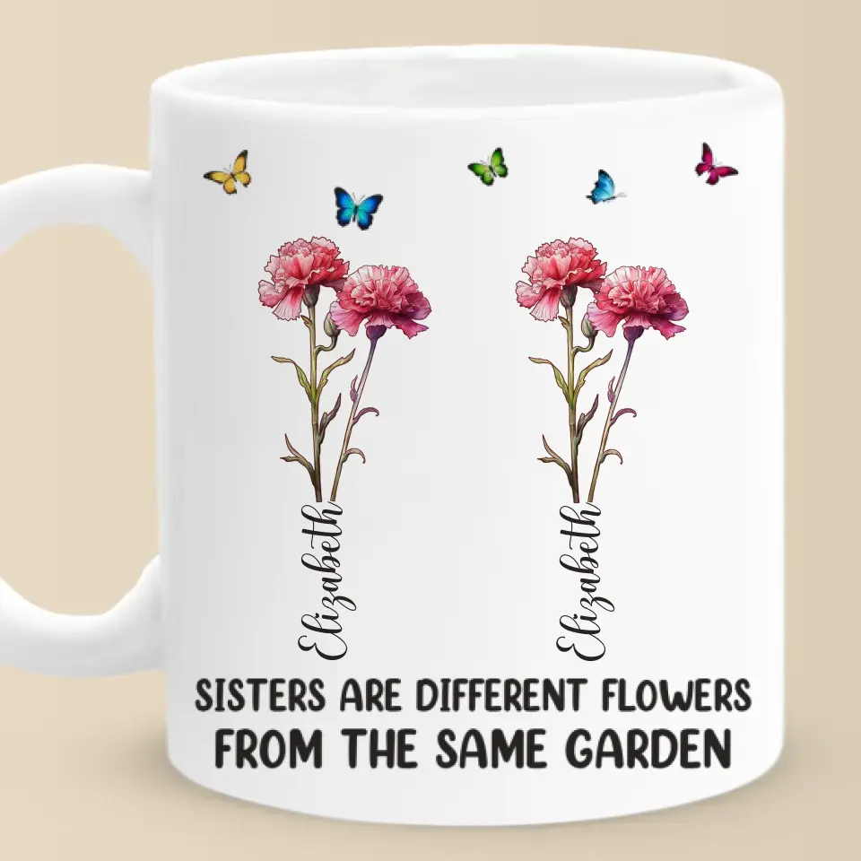 There's No Better Friend Than A Sister - Sister Personalized Custom Mug - Gift For Sisters, Siblings - Image 2