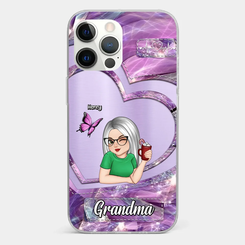 There's No Place Like Home Except Grandma's - Family Personalized Custom Clear Phone Case - Gift For Grandma - Image 11