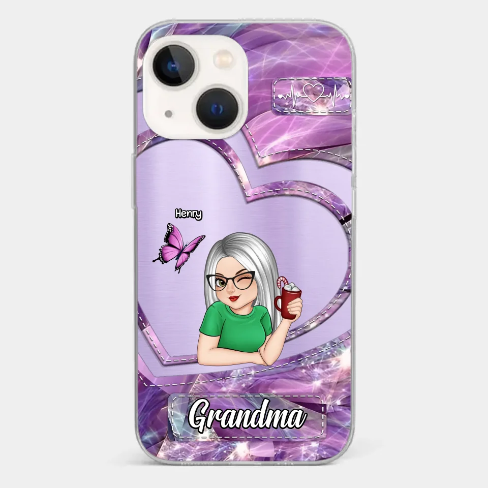 There's No Place Like Home Except Grandma's - Family Personalized Custom Clear Phone Case - Gift For Grandma - Image 18