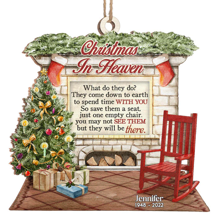 They Will Always Be There - Memorial Personalized Custom Ornament - Wood Unique Shaped - Sympathy Gift, Christmas Gift For Family Members - Image 2