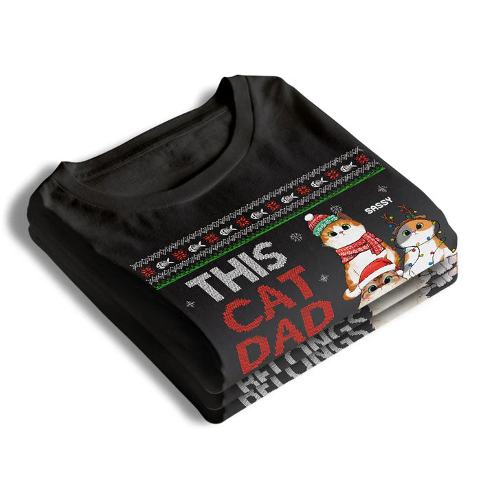 This Cat Mum Belongs To These Pretty Cats - Cat Personalized Custom Unisex T-shirt, Hoodie, Sweatshirt - Christmas Gift For Pet Owners, Pet Lovers - Image 4