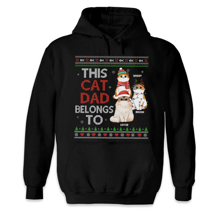This Cat Mum Belongs To These Pretty Cats - Cat Personalized Custom Unisex T-shirt, Hoodie, Sweatshirt - Christmas Gift For Pet Owners, Pet Lovers - Image 5