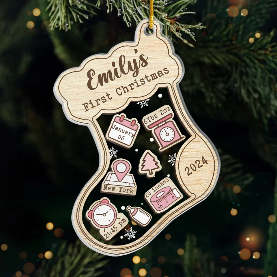 This Christmas, Our Stocking Is Overflowing With Baby Cuddles - Family Personalized Custom Ornament - Acrylic Custom Shaped - Christmas Gift For Baby Kids, Newborn Baby, First Christmas