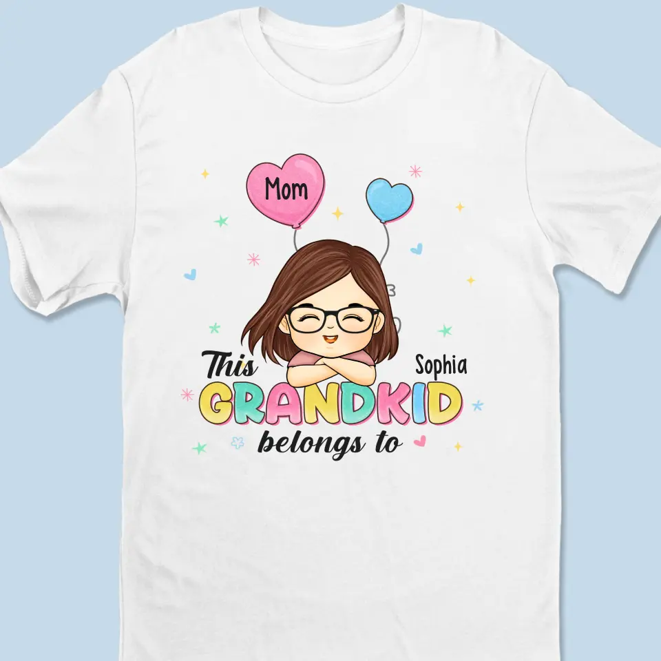 This Grandkid Belongs To - Personalized Custom Kid T-shirt - Gift For Kid - Image 2