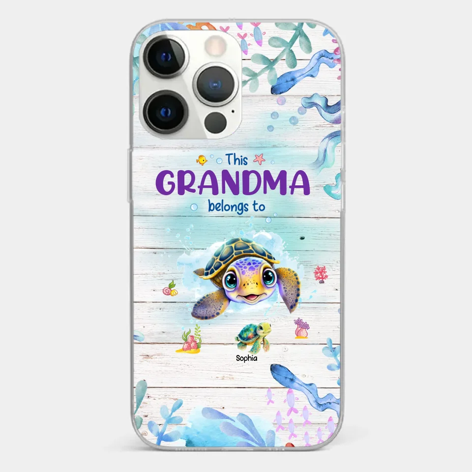 This Grandma Belongs To - Family Personalized Custom Clear Phone Case - Gift For Grandma - Image 20