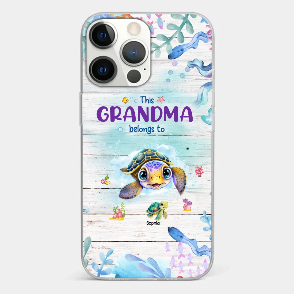 This Grandma Belongs To - Family Personalized Custom Clear Phone Case - Gift For Grandma - Image 21