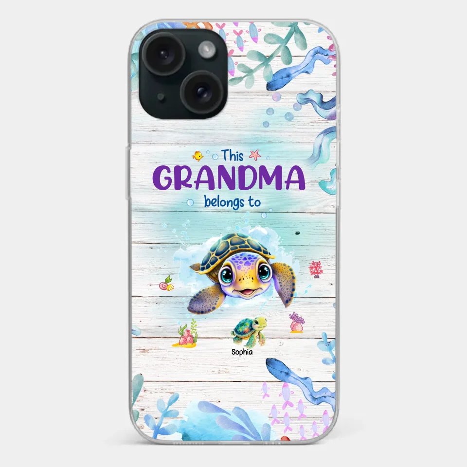 This Grandma Belongs To - Family Personalized Custom Clear Phone Case - Gift For Grandma - Image 22