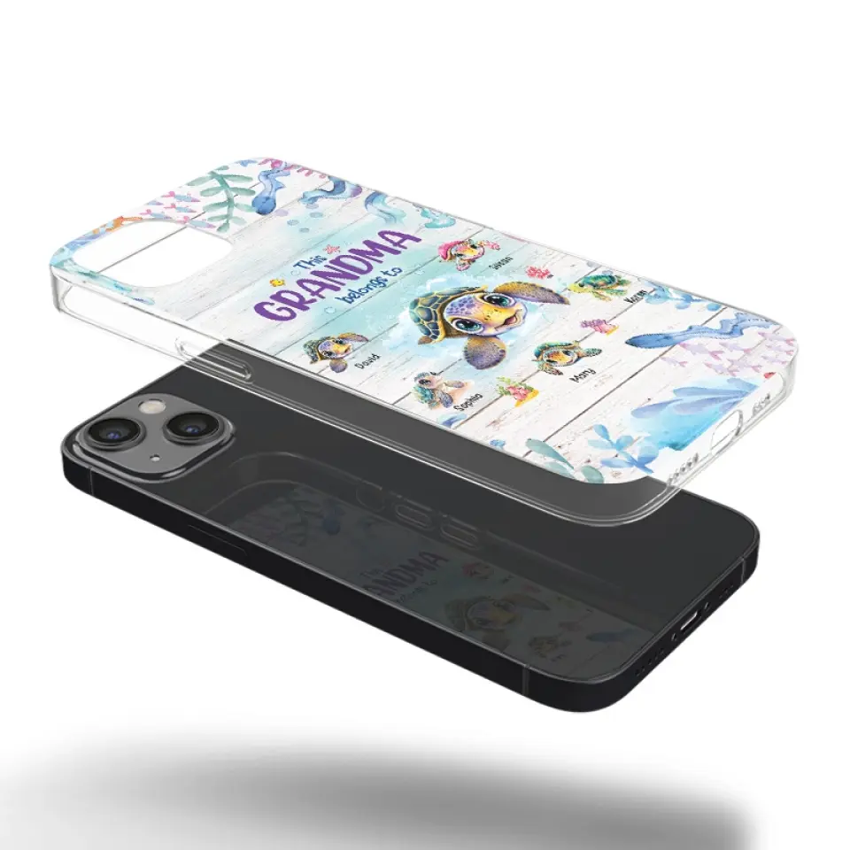 This Grandma Belongs To - Family Personalized Custom Clear Phone Case - Gift For Grandma - Image 26