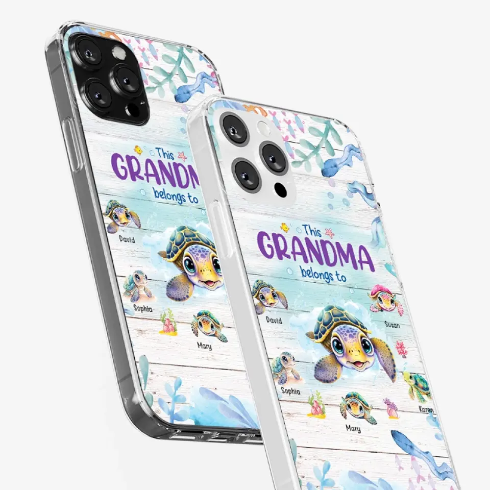 This Grandma Belongs To - Family Personalized Custom Clear Phone Case - Gift For Grandma - Image 29