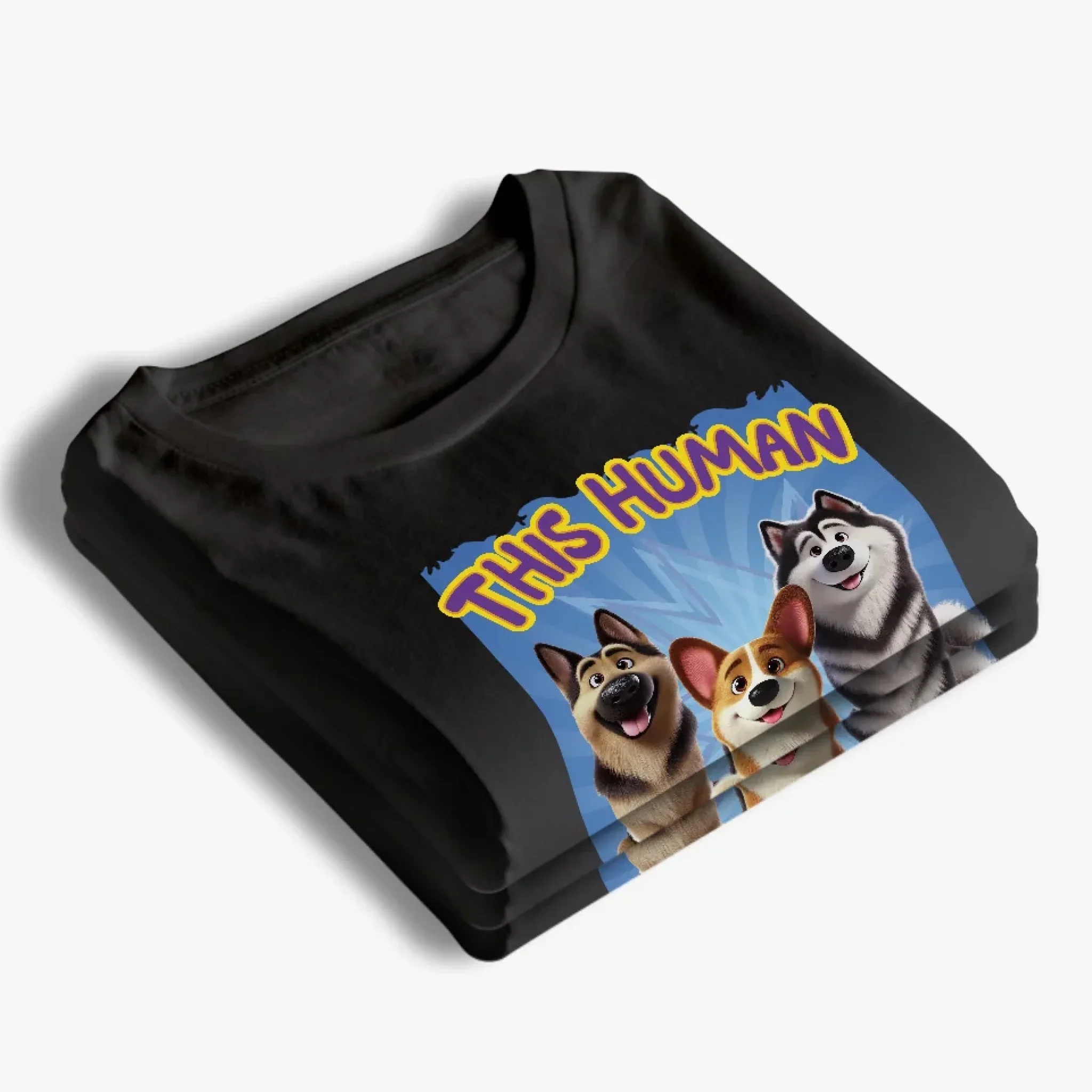 This Human Has Been Adopted By Me - Dog Personalized Custom Unisex T-shirt, Premium T-shirt, Hoodie - Gift For Pet Owners, Pet Lovers - Image 4