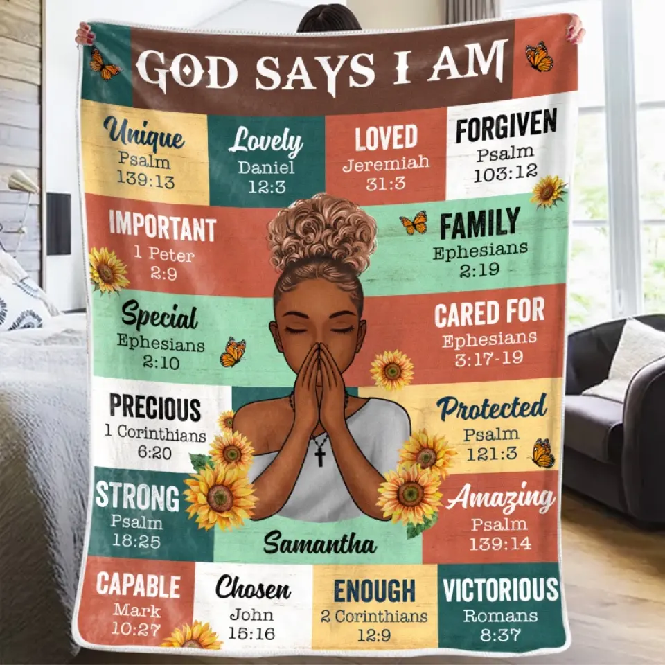 This Is My Cuddling Blanket - Personalized Custom Blanket - Gift For Family Members - Image 3