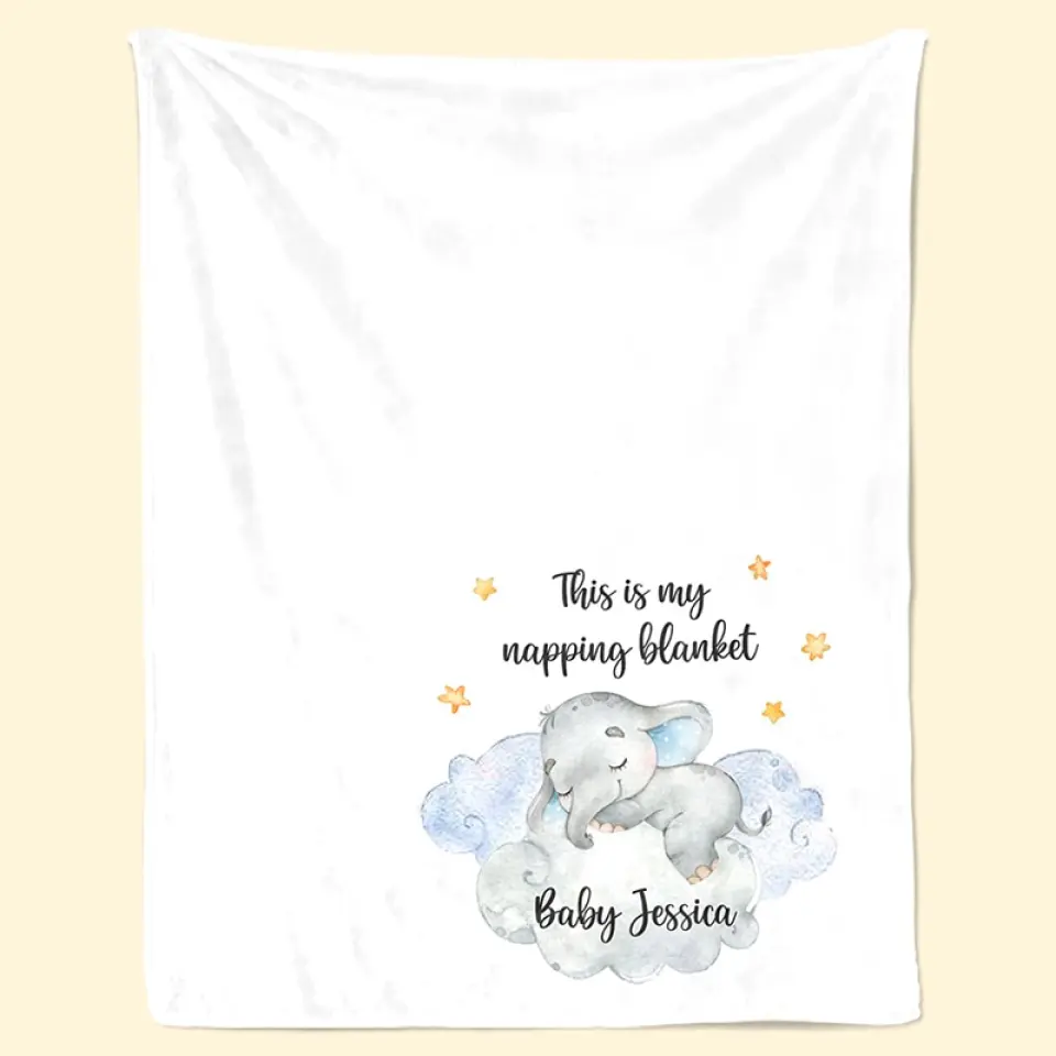 This Is My Napping Blanket - Family Personalized Custom Blanket - Gift For Family Members - Image 5