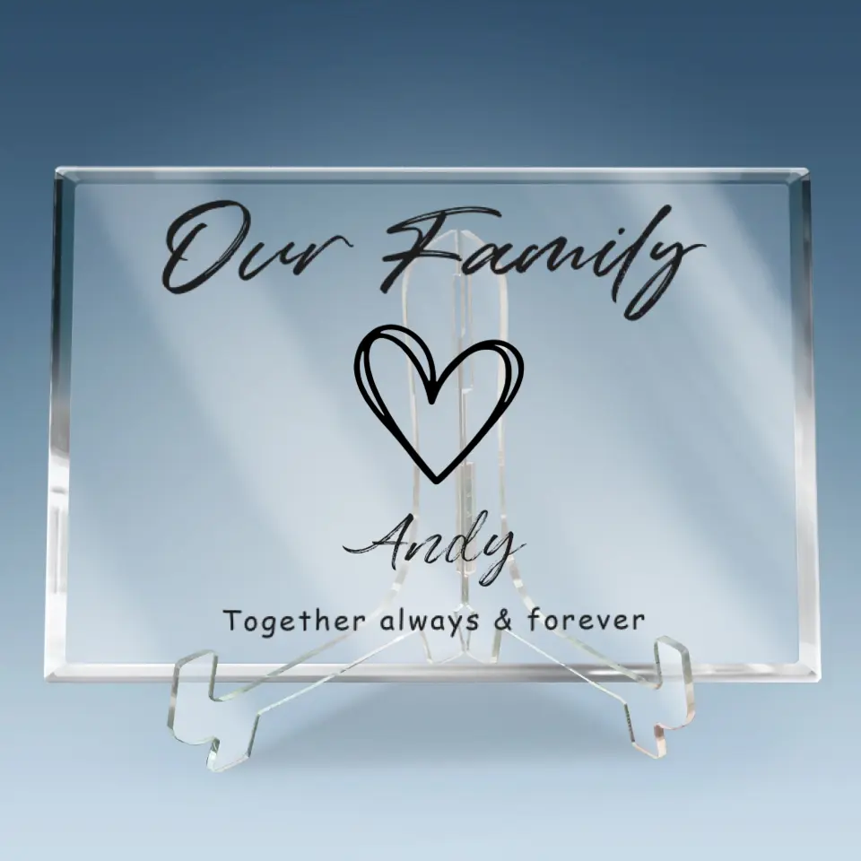 This Is Our Happily Ever After - Family Personalized Custom Rectangle Shaped Acrylic Plaque - Gift For Family Members - Image 6