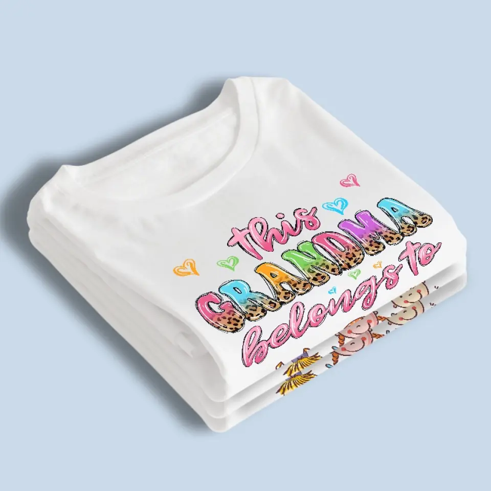 This Special Mom Belongs To - Family Personalized Custom Unisex T-shirt, Hoodie, Sweatshirt - Gift For Mom, Grandma - Image 4