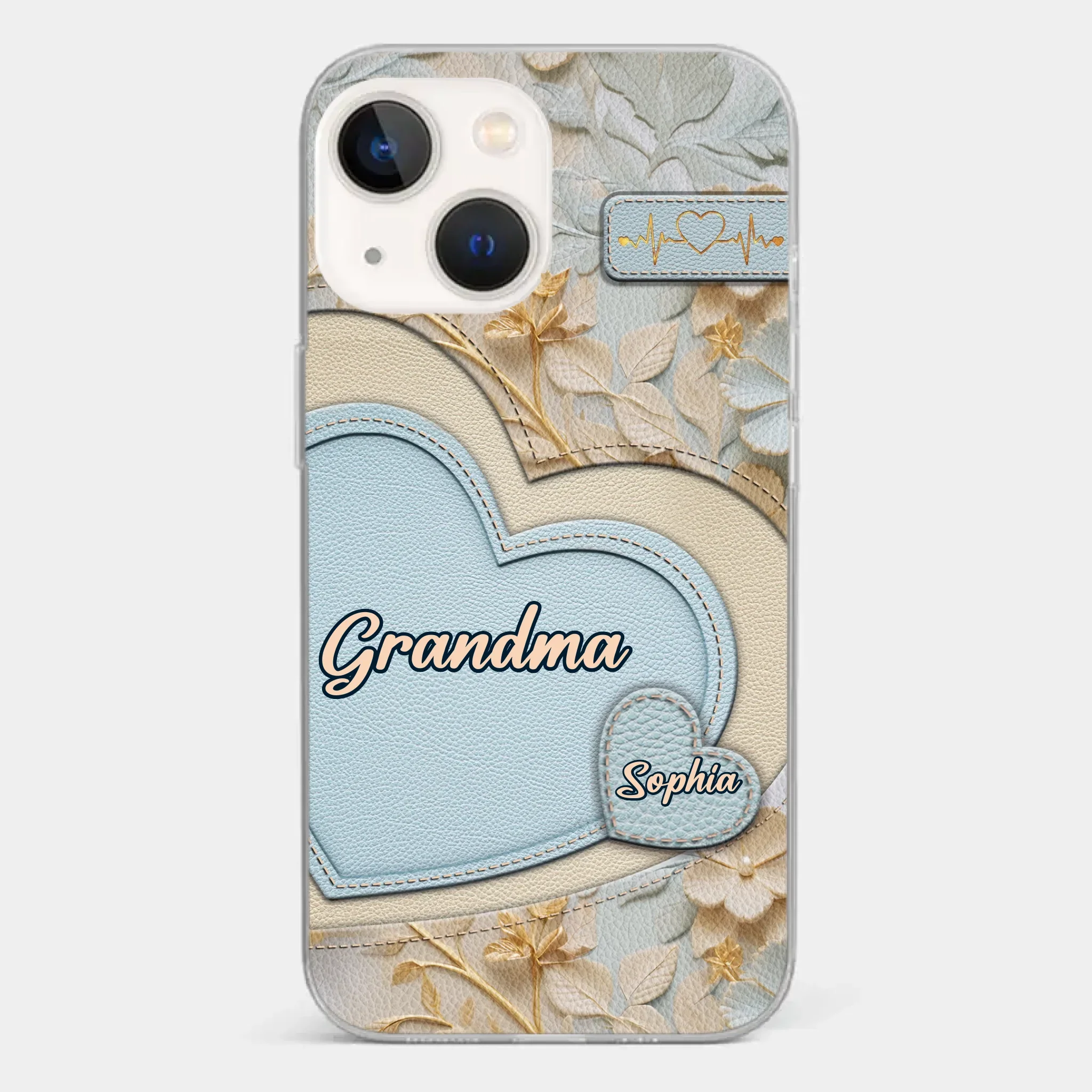 Tied Together By Love - Family Personalized Custom 3D Inflated Effect Printed Clear Phone Case - Mother's Day, Gift For Mom, Grandma - Image 14