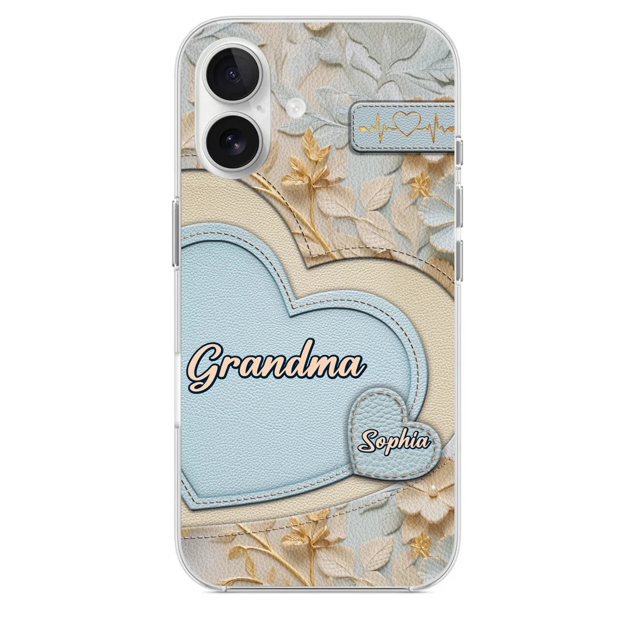Tied Together By Love - Family Personalized Custom 3D Inflated Effect Printed Clear Phone Case - Mother's Day, Gift For Mom, Grandma - Image 29