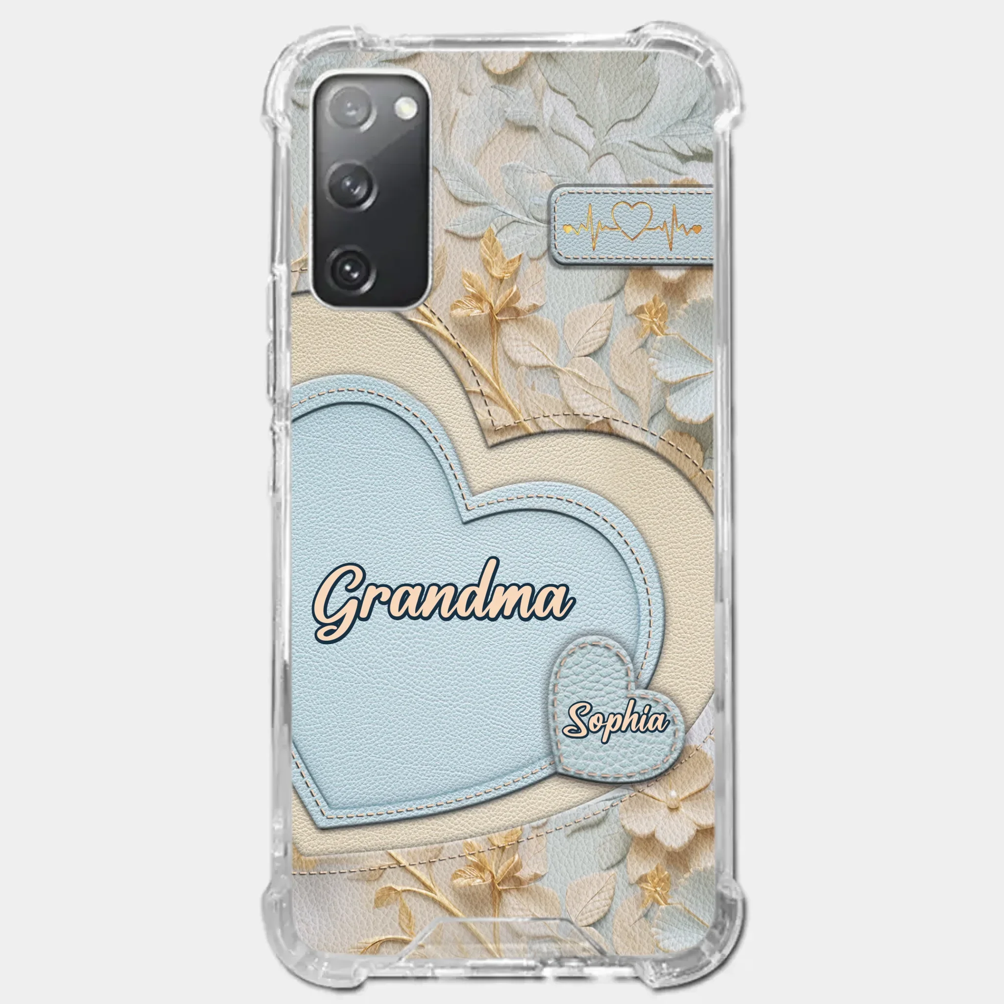 Tied Together By Love - Family Personalized Custom 3D Inflated Effect Printed Clear Phone Case - Mother's Day, Gift For Mom, Grandma - Image 38