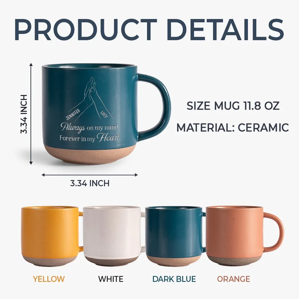 Time Spent With Pets Is Never Wasted - Memorial Personalized Custom Pottery Mug - Sympathy Gift For Pet Owners, Pet Lovers - Image 5