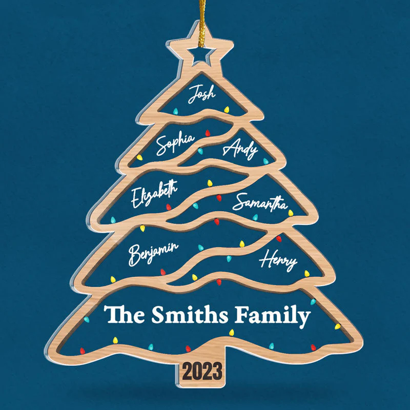 Time To Spread Love, Share Blessings And Create Beautiful Memories - Family Personalized Custom Ornament - Acrylic Custom Shaped - Christmas Gift For Family Members - Image 3