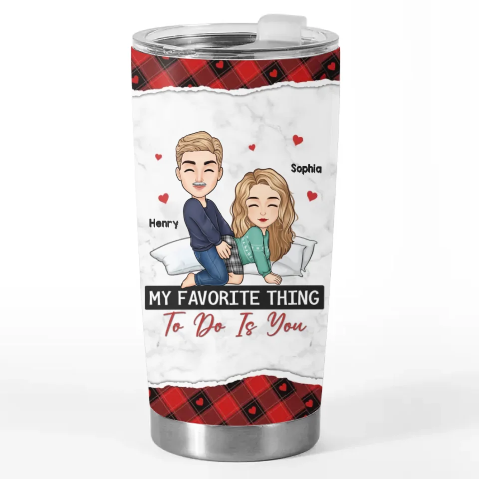 To Me, You Are Perfect - Couple Personalized Custom Tumbler - Gift For Husband Wife, Anniversary - Image 2