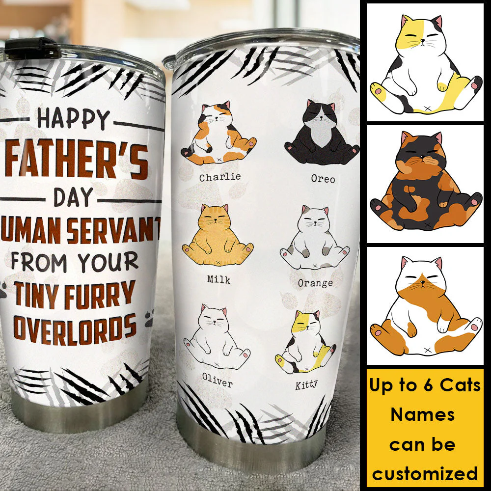To Our Human Servant - Personalized Tumbler - Gift For Father's Day - Image 3