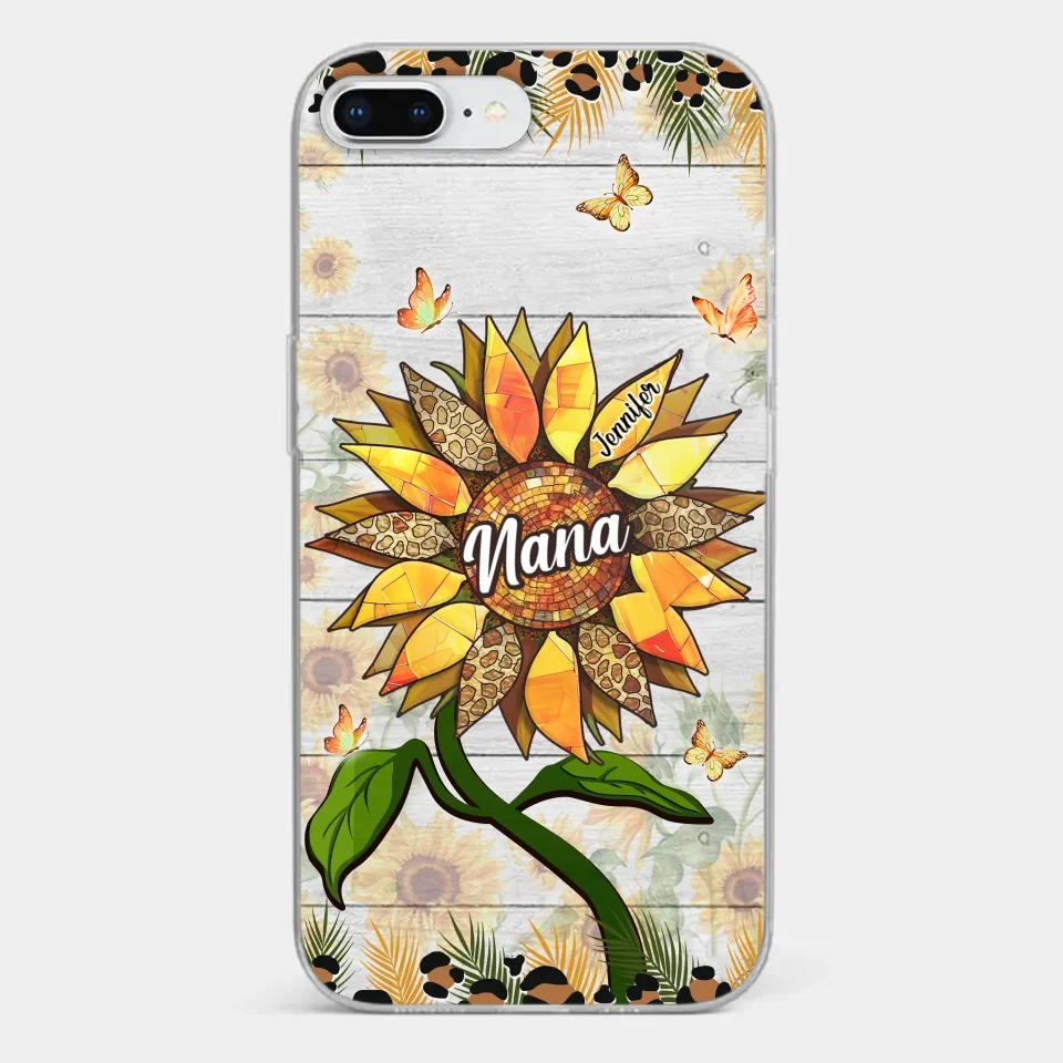 To The Wonderful Woman - Family Personalized Custom Clear Phone Case - Gift For Mom, Grandma - Image 3