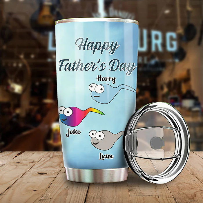 To Us You Are The World - Personalized Tumbler - Gift For Dad, Grandpa, Gift For Father's Day - Image 3