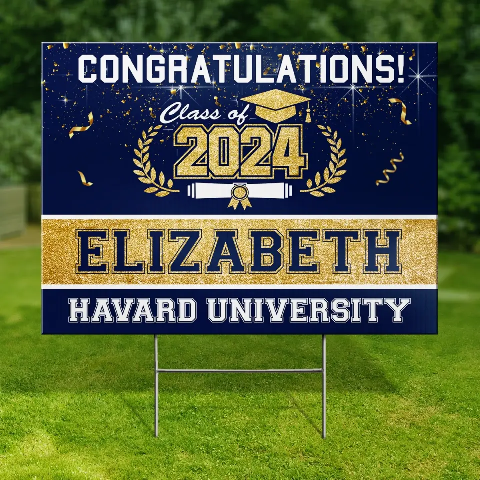 Today Is Your Day - Family Personalized Custom Yard Sign - Graduation Gift For Family Members, Siblings, Brothers, Sisters - Image 5