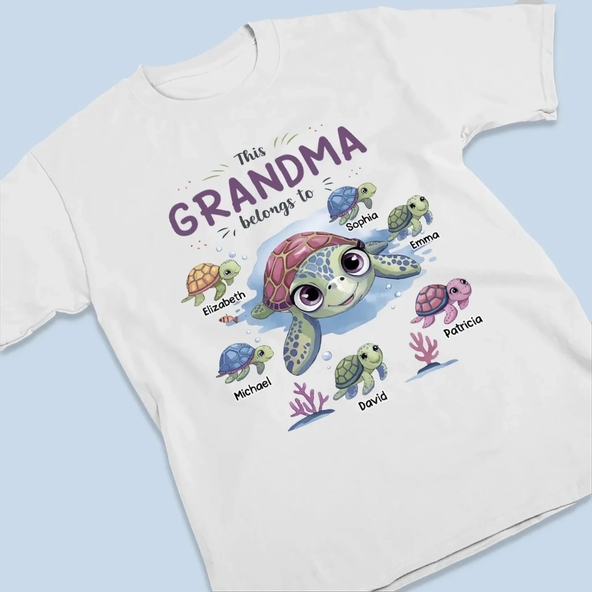Together In Love, Always - Family Personalized Custom Unisex T-shirt, Premium T-shirt, Hoodie - Gift For Mom, Grandma - Image 3