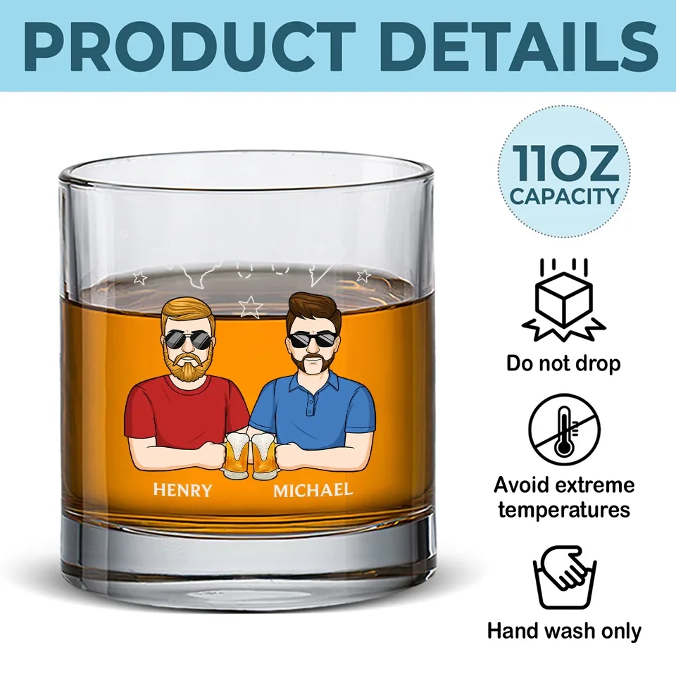 Together In Spirit, Even If We're Apart - Family Personalized Custom Whiskey Glass - Gift For Family Members - Image 5