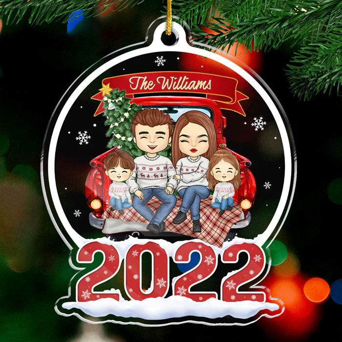 Together, We're A Family - Family Personalized Custom Ornament - Acrylic Snow Globe Shaped - Christmas Gift For Family Members - Image 2