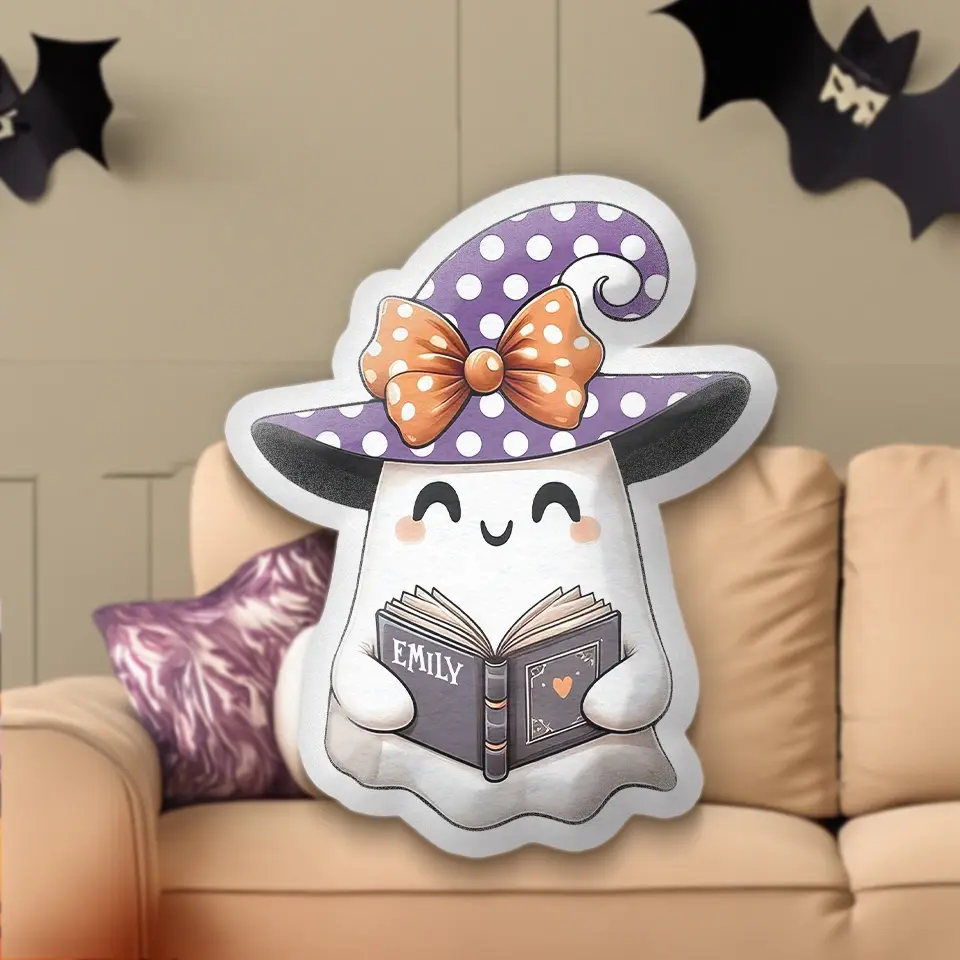 Too Much Of A Cutie To Be Spooky - Family Personalized Custom Shaped Pillow - Halloween Gift For Family Members - Image 3