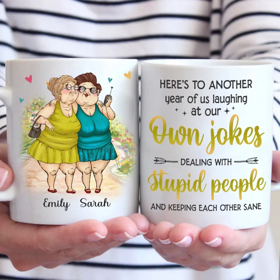 True Friends Are Never Apart, Maybe In Distance But Never In Heart - Bestie Personalized Custom Mug - Gift For Best Friends, BFF, Sisters - Image 3