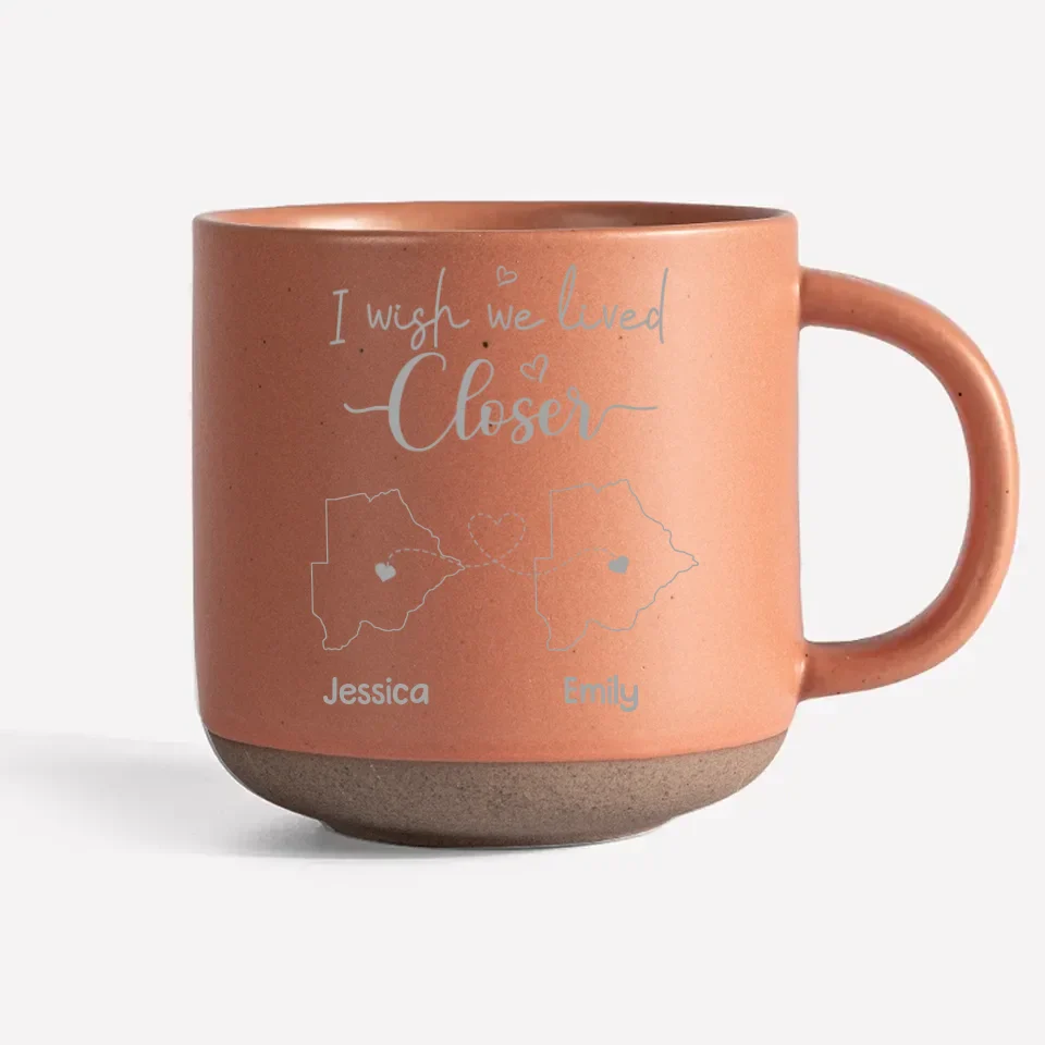 True Friends Are Never Apart, Maybe In Distance But Never In Heart - Family Personalized Custom Pottery Mug - Gift For Family Members, Best Friends, BFF, Sisters - Image 8