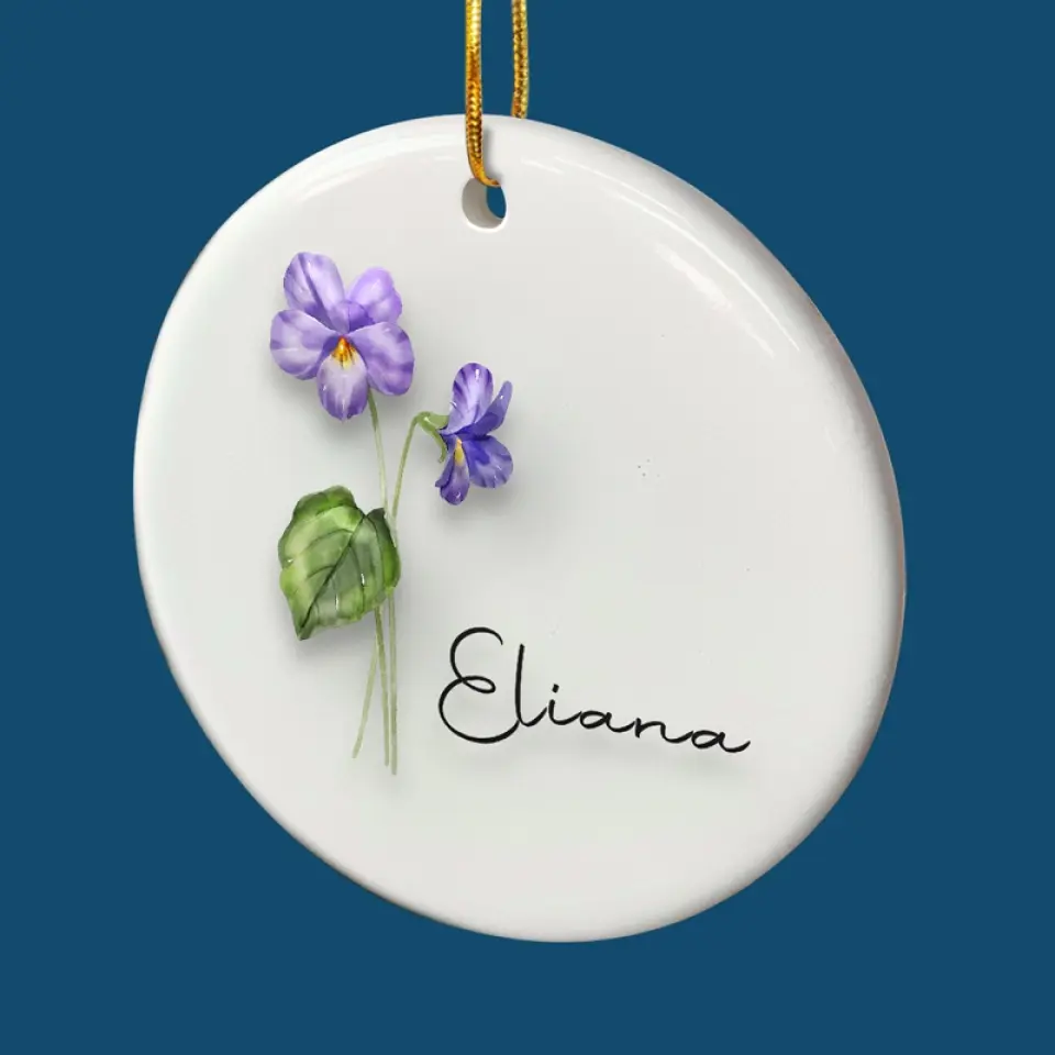 True Friendship Is Like A Flower That Always In Bloom - Bestie Personalized Custom Ornament - Ceramic Round Shaped - Christmas Gift For Best Friends, BFF, Sisters - Image 5