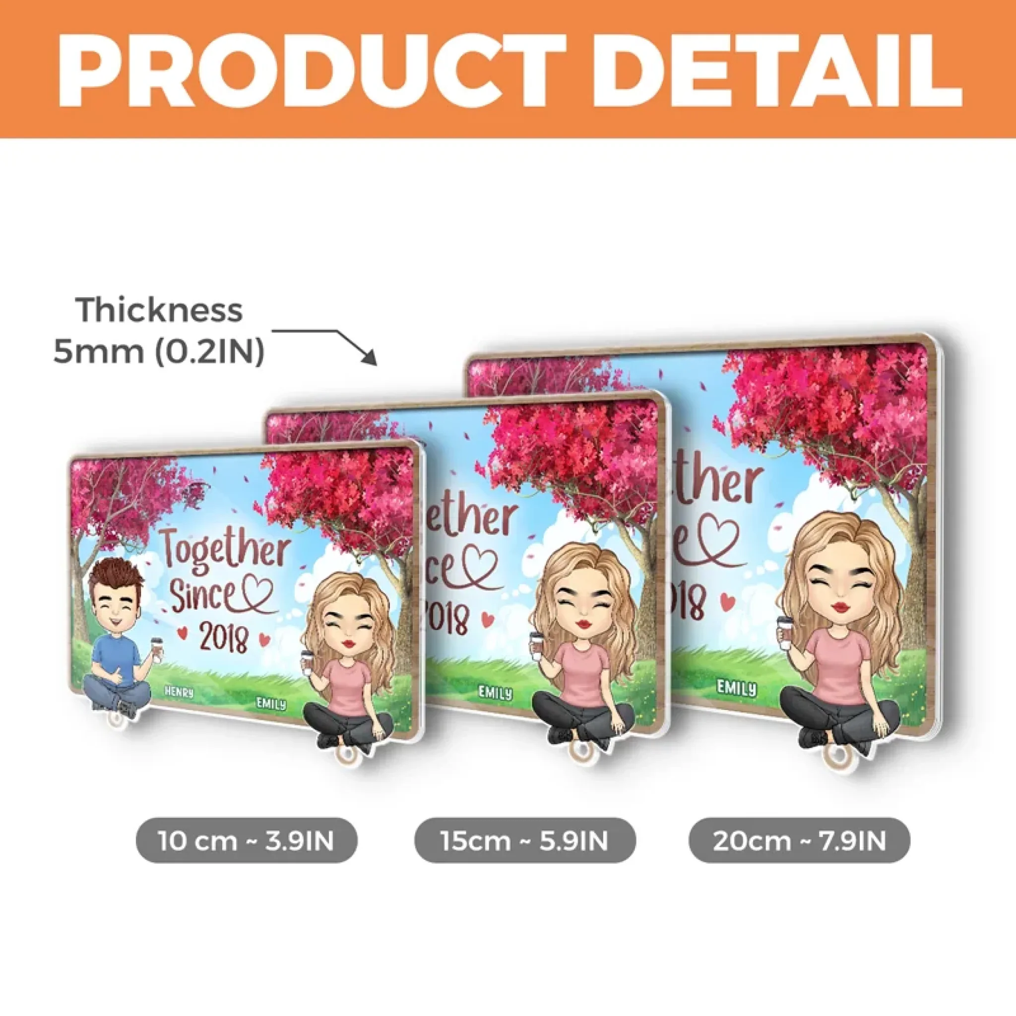 Two Weirdos, One Perfect Puzzle - Couple Personalized Custom Acrylic Puzzle Key Holder - House Warming Gift For For Husband Wife, Anniversary - Image 6