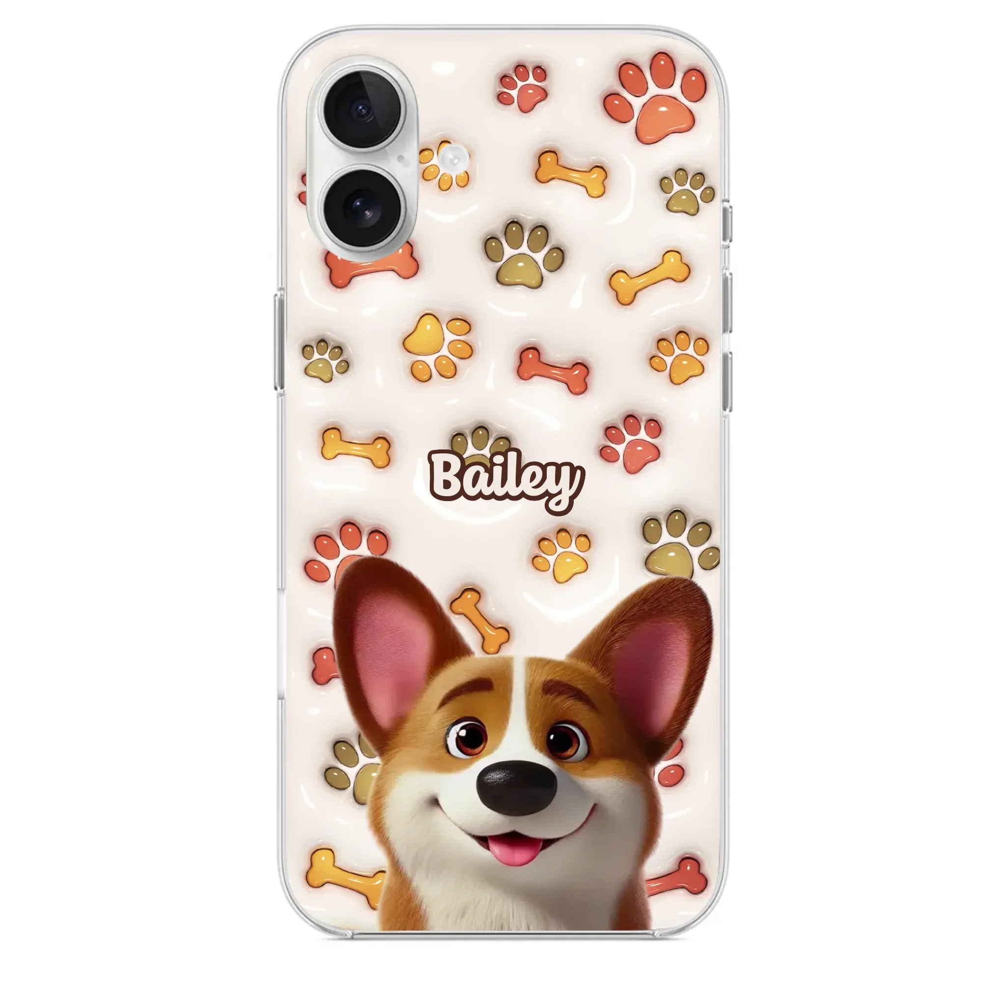 Unconditional Love In Fur - Dog Personalized Custom 3D Inflated Effect Printed Clear Phone Case - Gift For Pet Owners, Pet Lovers - Image 29