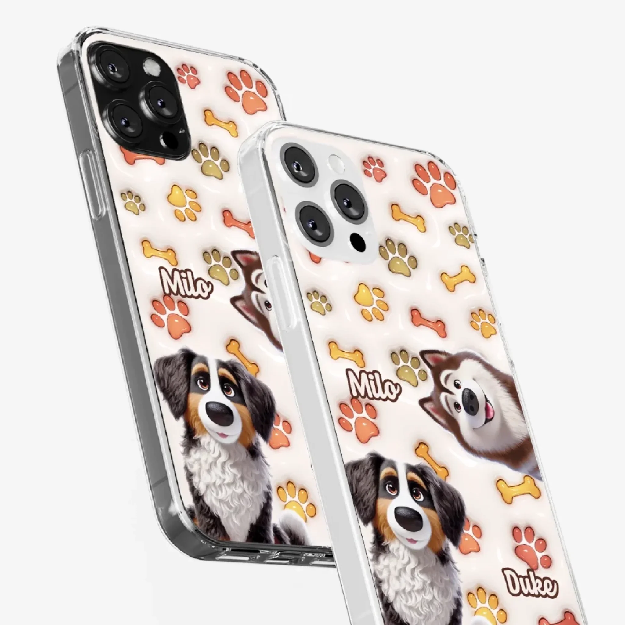 Unconditional Love In Fur - Dog Personalized Custom 3D Inflated Effect Printed Clear Phone Case - Gift For Pet Owners, Pet Lovers - Image 34