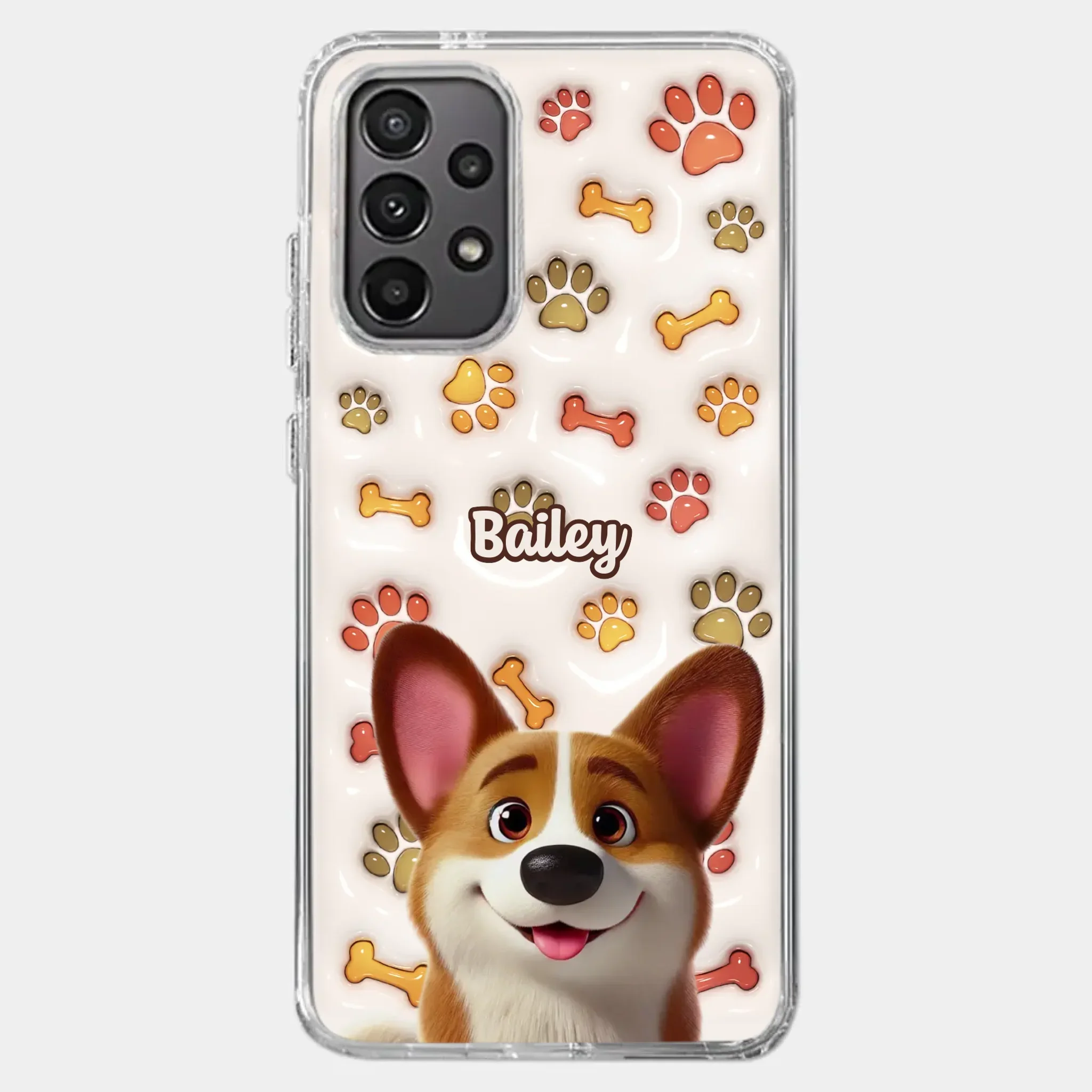 Unconditional Love In Fur - Dog Personalized Custom 3D Inflated Effect Printed Clear Phone Case - Gift For Pet Owners, Pet Lovers - Image 36