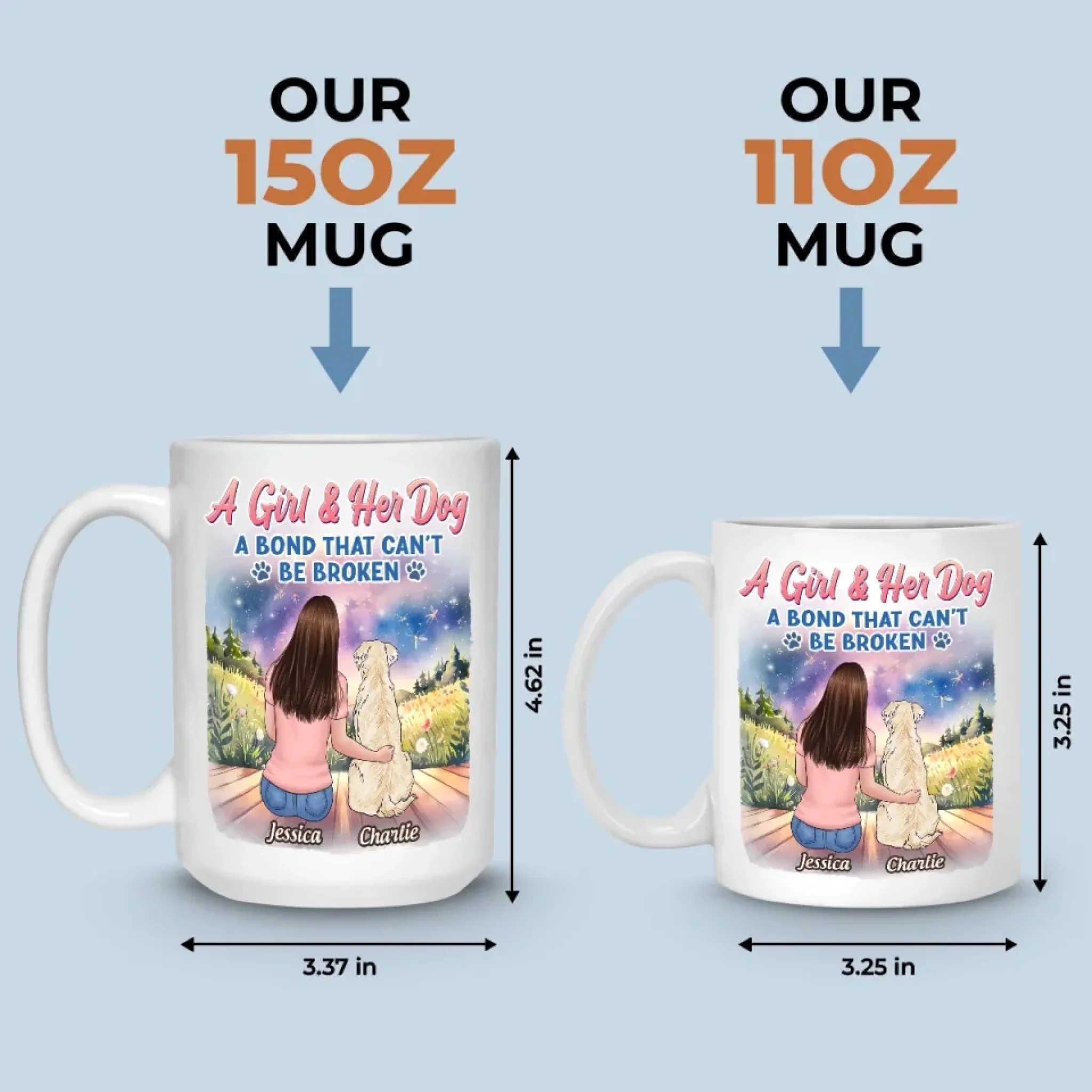 Unspoken Love, Unbreakable Bond - Dog Personalized Custom Mug - Mother's Day, Gift For Pet Owners, Pet Lovers - Image 5