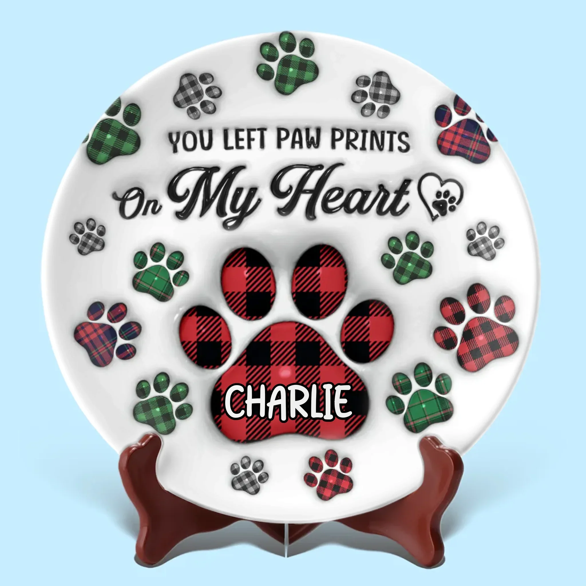 Until We Meet Again, My Sweet Friend - Memorial Personalized Custom 3D Inflated Effect Printed Ceramic Plate - Sympathy Gift For Pet Owners, Pet Lovers - Image 2