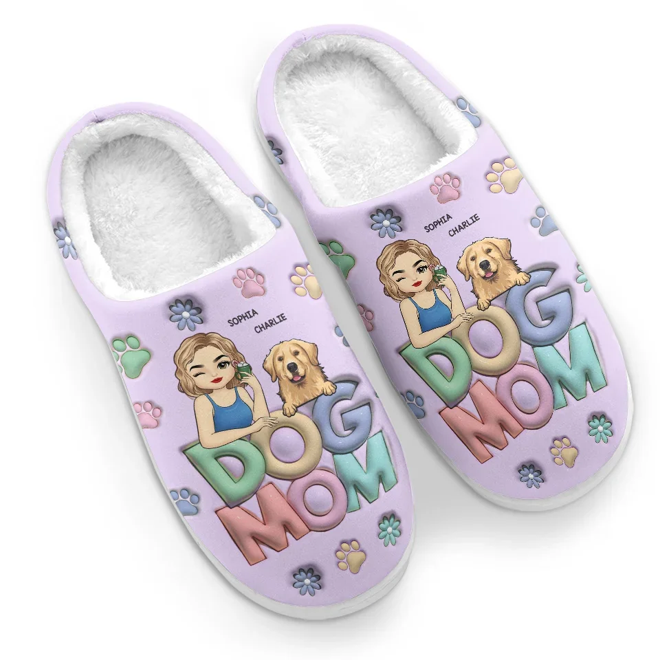 Warm Feet And Happy Pets Make The Best Combo - Dog & Cat Personalized Custom Fluffy Slippers - Christmas Gift For Pet Owners, Pet Lovers - Image 4