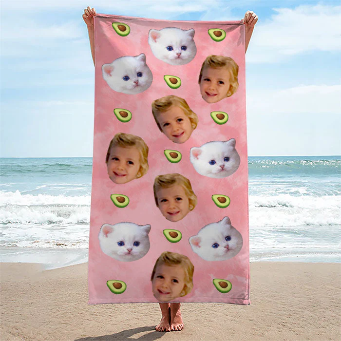 We All Need Vitamin Sea - Personalized Custom Beach Towel - Upload Image, Gift For Family, Gift For Kids - Image 3