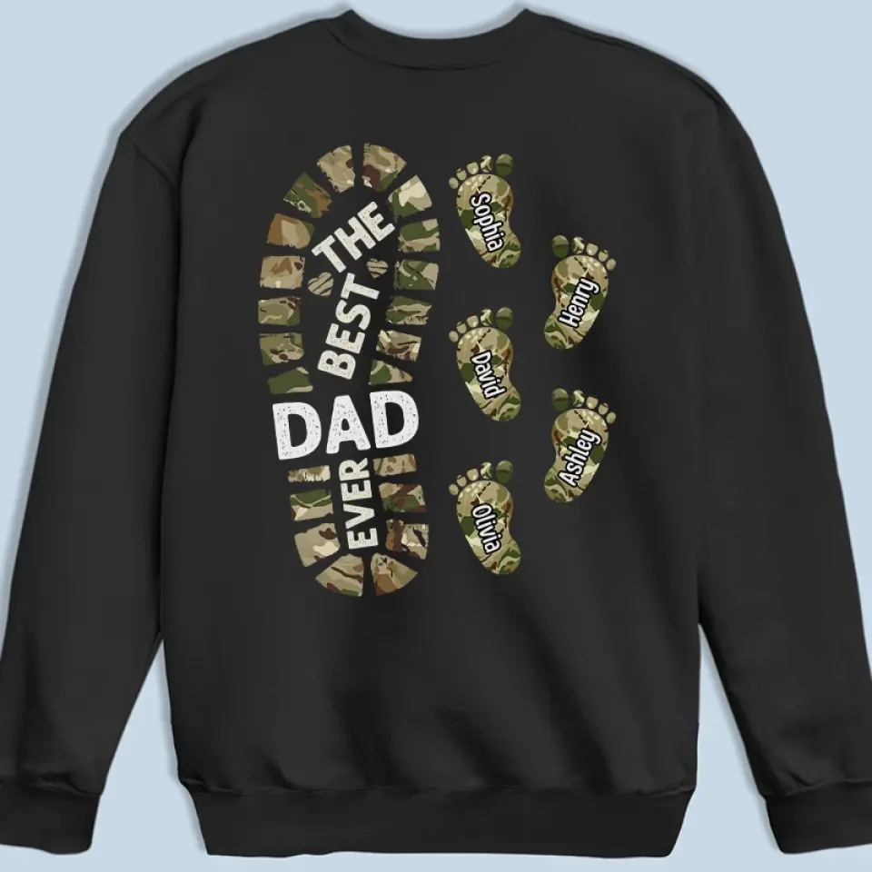 We Are Always Proud Of My Dad -  Family Personalized Custom Back Printed Unisex T-shirt, Hoodie, Sweatshirt - Father's Day, Gift For Dad, Grandpa - Image 4