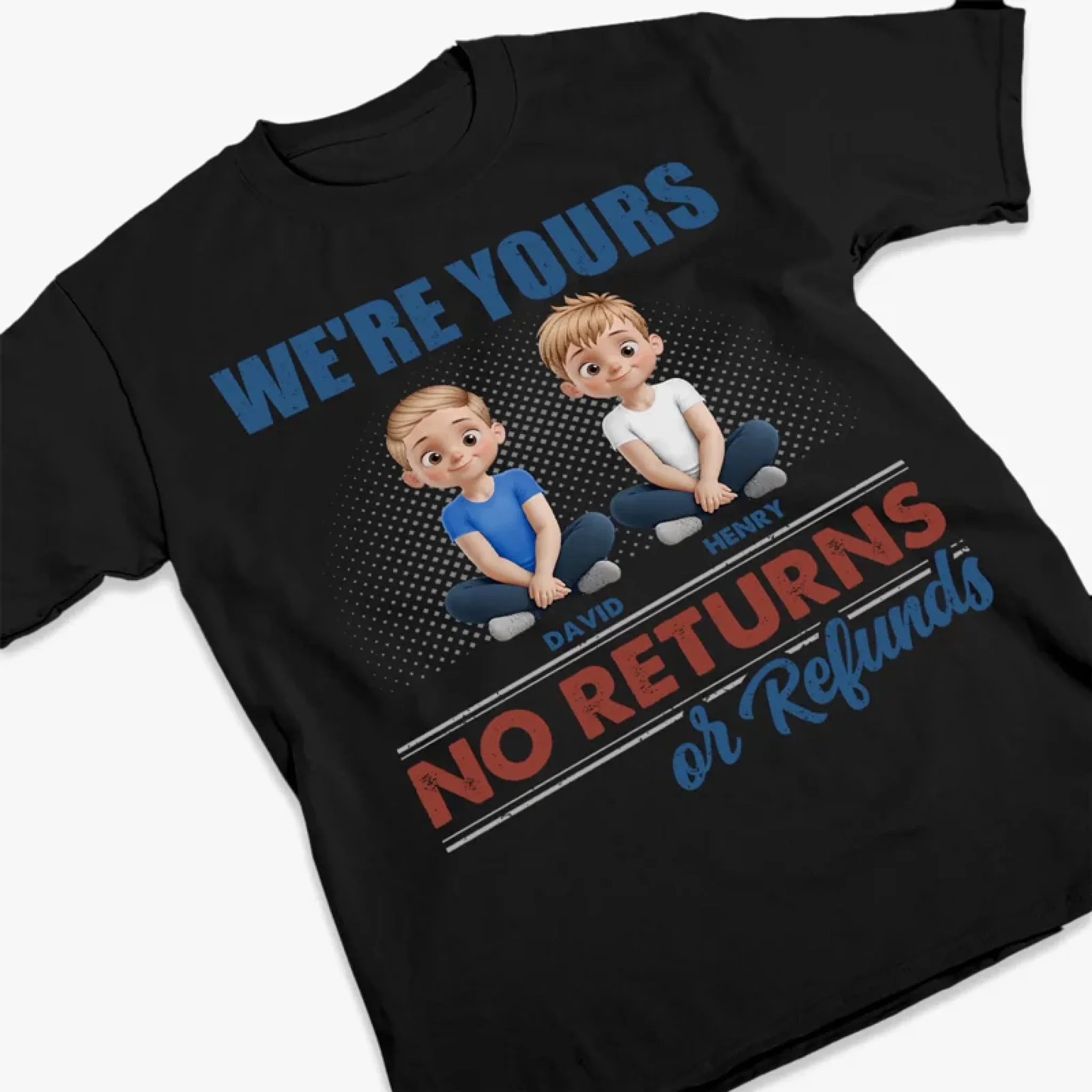 We Came With No Receipt - Family Personalized Custom Unisex T-shirt, Premium T-shirt, Hoodie - Mother's Day, Gift For Mom, Grandma - Image 3